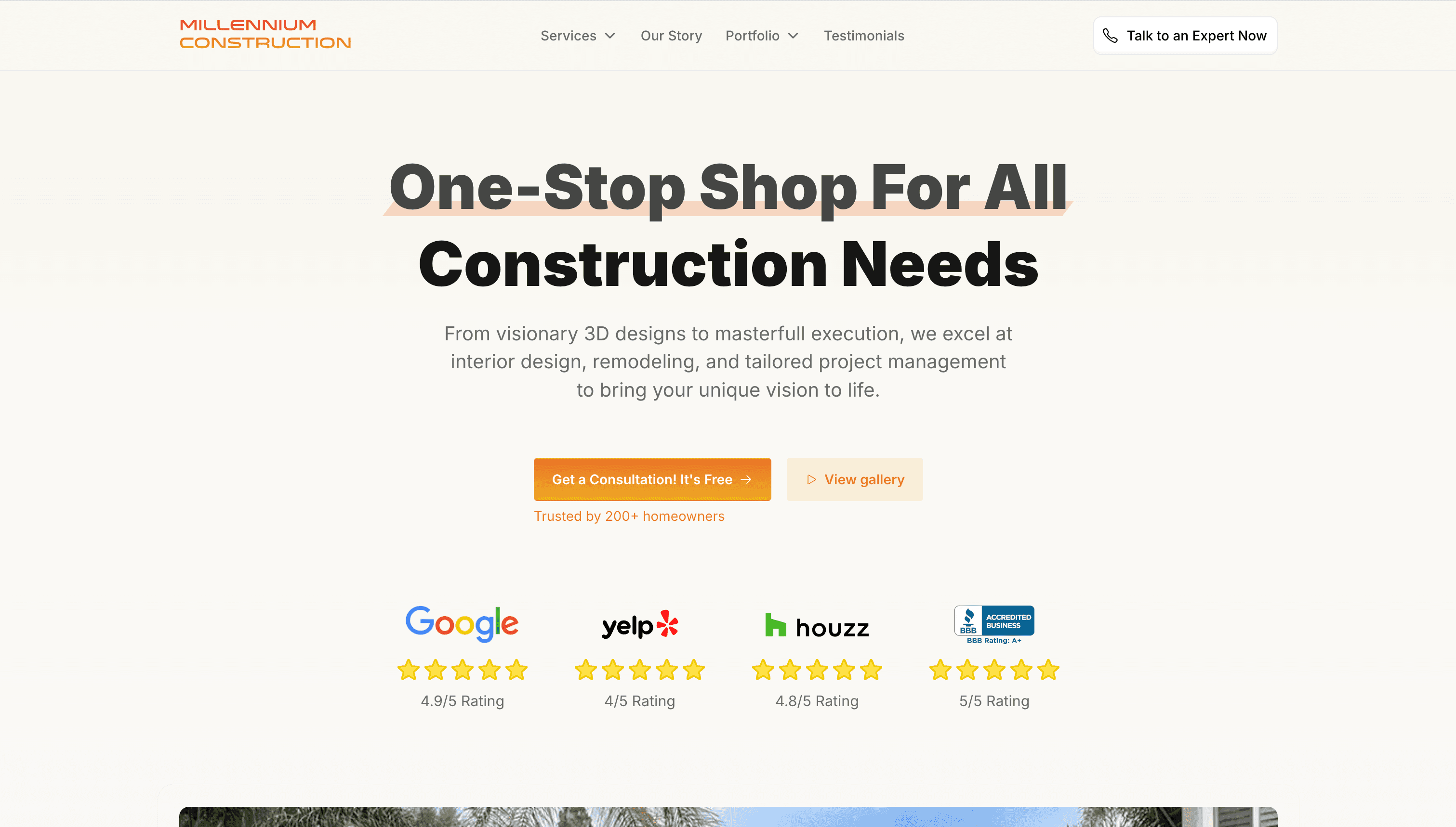 Millennium Construction New Website